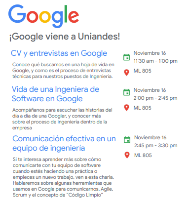 Google en Uniandes