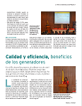 Calidad y eficiencia beneficios de los generadores
