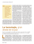 Tecnología gran aliada de la paz