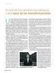 El reto de los cambios tecnológicos como base de las transformaciones