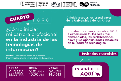 4° Foro: ¿Cómo iniciar mi carrera profesional en la industria de las tecnologías de información?