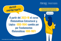 ¡Importante Comunidad DISC! Para el 2023-10 habrá ajuste curricular en cursos ISIS
