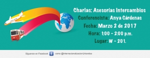 Charla: Asesorías intercambios