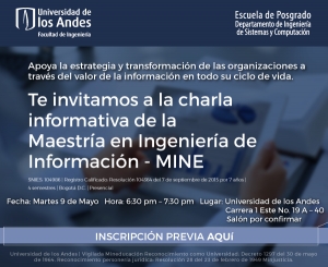 Charla informativa Maestría en Ingeniería de Información -  MINE