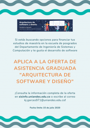 Asistencia graduada &quot;Arquitectura de Software y Diseño&quot;
