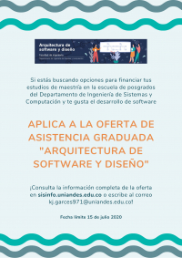 Asistencia graduada &quot;Arquitectura de Software y Diseño&quot;