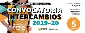 Convocatoria intercambios 2019-20