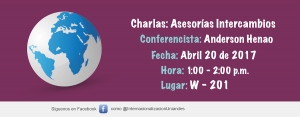 Charla: Asesorías intercambios