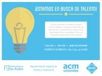 Capítulo Estudiantil ACM: Convocatoría 2015