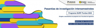 CONVOCATORIA ABIERTA - Pasantías de investigación - SURF - Universidad de Purdue