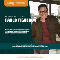 Pablo, admitido como profesor adjunto del School of Information Technology de Carleton University en Canadá