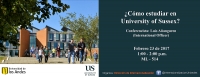 Charla: ¿Cómo estudiar en University of Sussex?