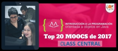MOOC ‘Introducción a la programación orientada a objetos en Java’, uno de los mejores de 2017, según Class Central