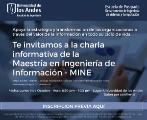 Charla informativa Maestría en Ingeniería de Información -  MINE